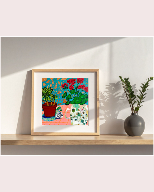 "Someone Once Told Me That They Disliked Geraniums, But I Didn't Believe Them" Print