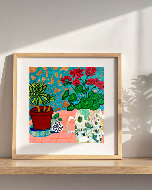 "Someone Once Told Me That They Disliked Geraniums, But I Didn't Believe Them" Print
