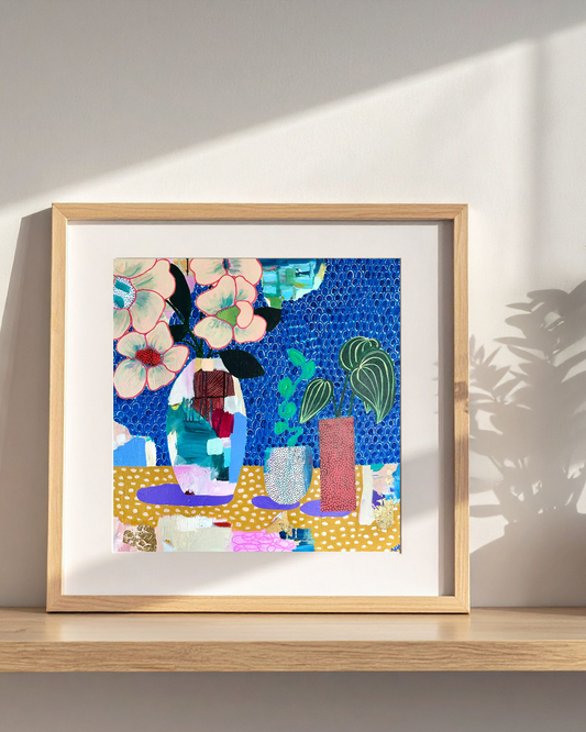 "The Blue Tiles Are Imported From Italy" Print