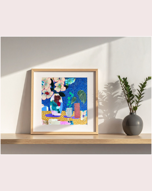 "The Blue Tiles Are Imported From Italy" Print