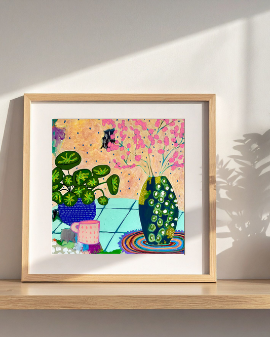 "The Watermelon Plant Is From Half Moon Bay" Print