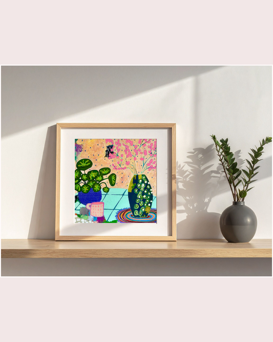 "The Watermelon Plant Is From Half Moon Bay" Print